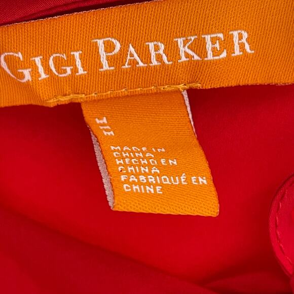 Gigi Parker Tiered Red Maxi Dress Medium - Picture 11 of 11
